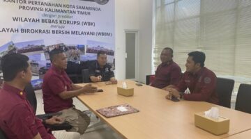 Kalapas Narkotika Samarinda Bersama Kepala Kantor Pertanahan Kota Samarinda Siap Berkolaborasi Dalam Pengelolaan Aset Di Lapas Narkotika Samarinda